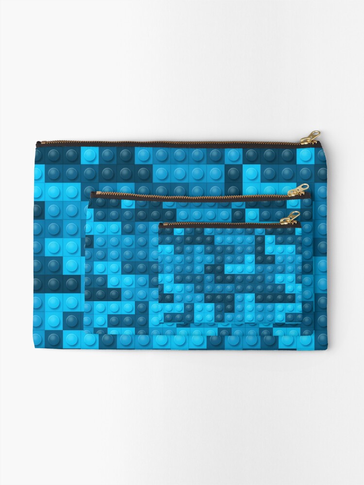 Thumbnail 2 of 4, Zipper Pouch, Building Block Pattern Toy Bricks Seamless Pattern Design designed and sold by BurgerBites.