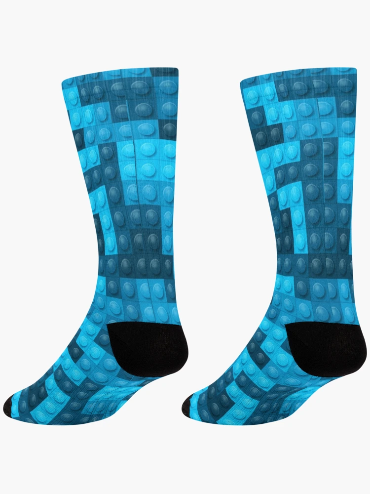 Thumbnail 4 of 5, Socks, Building Block Pattern Toy Bricks Seamless Pattern Design designed and sold by Gamify Store.