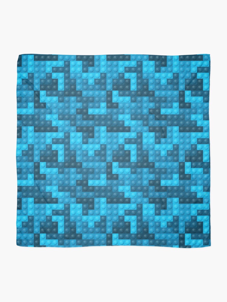 Thumbnail 2 of 3, Scarf, Building Block Pattern Toy Bricks Seamless Pattern Design designed and sold by BurgerBites.