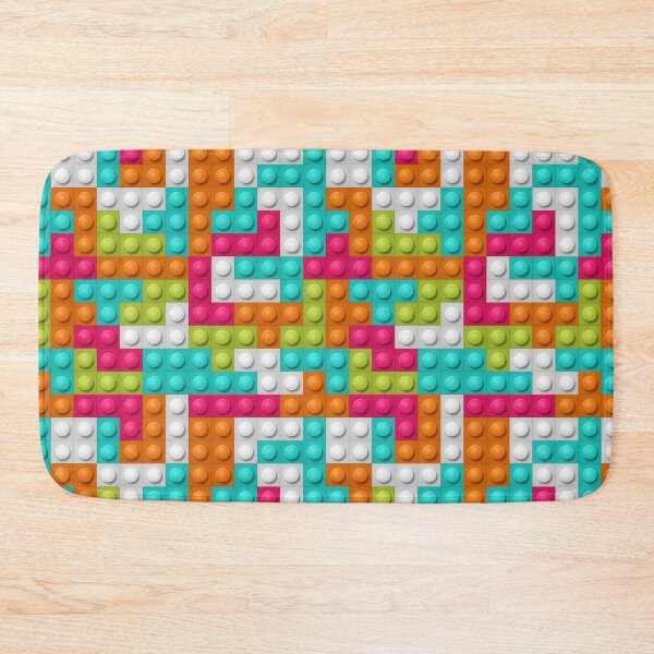 Item preview, Building Block Pattern Toy Bricks Seamless Pattern Design designed and sold by Gamify Store.