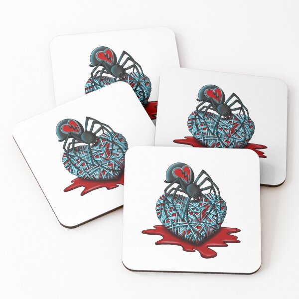 Item preview, Webbed Heart Widow designed and sold by Tarantula Design Co. .