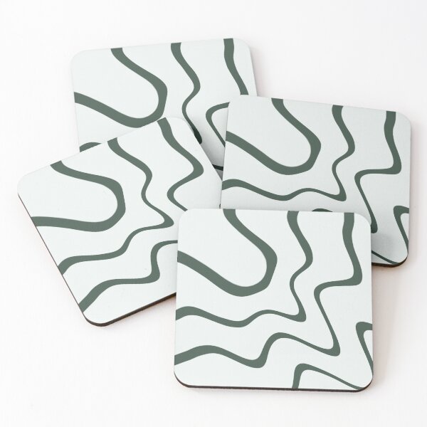 Item preview, Light Grey & Light Green Color Swirl designed and sold by TondoMeander.
