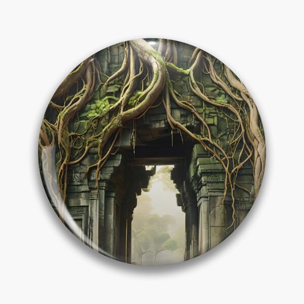 Item preview, ENTANGLED TREES AT ANGKOR WAT designed and sold by PIGCASSOSAIART.