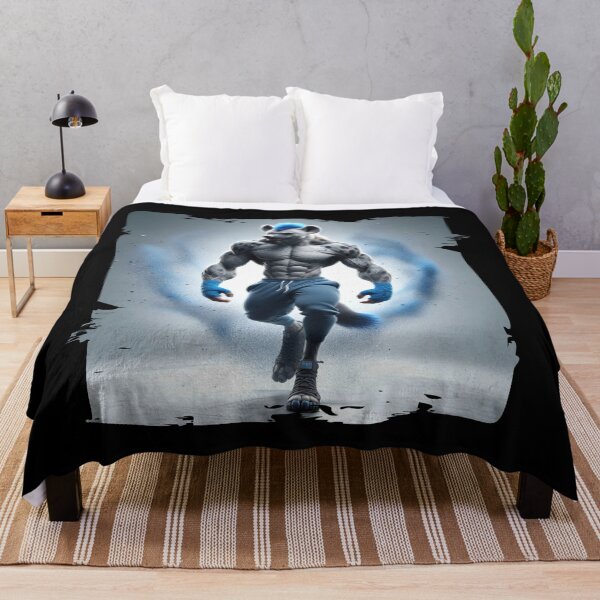 Item preview, Muscular Blue Hyena Warrior - Fierce Fantasy Art designed and sold by Hungry-Murphy.