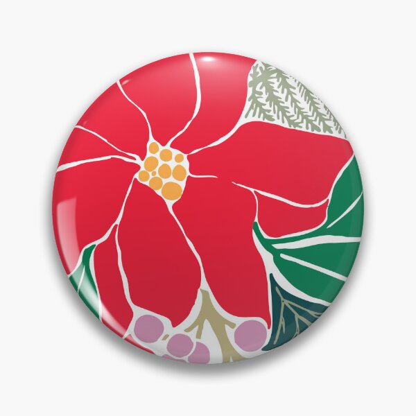 Item preview, Modern Christmas Florals designed and sold by papierquarell.