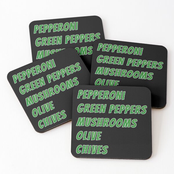 Item preview, Pepperoni Green Peppers Mushrooms Olive Chives designed and sold by obstinator.