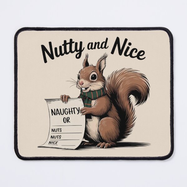 Item preview, Christmas Squirrel - Naughty and Nice designed and sold by Situstshirts.