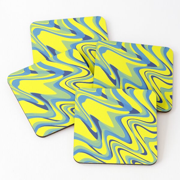 Item preview, Midnight Blue & Yellow Color Swirl designed and sold by TondoMeander.