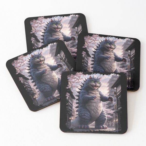 Item preview, Catzilla Cat Art Funny Cat Gifts For Men Women Kid designed and sold by ArtisticPen-art.