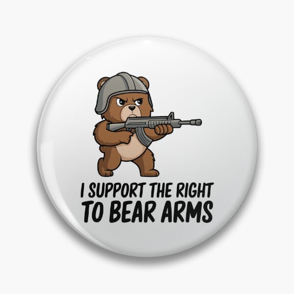 Item preview, I Support The Right To Bear Arms! Funny Bear Puns designed and sold by PMCreative.