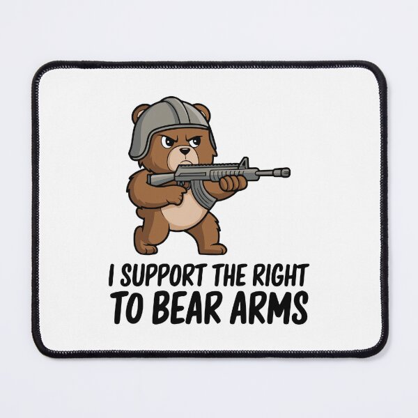 Item preview, I Support The Right To Bear Arms! Funny Bear Puns designed and sold by PMCreative.
