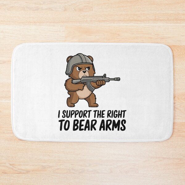 Item preview, I Support The Right To Bear Arms! Funny Bear Puns designed and sold by PMCreative.
