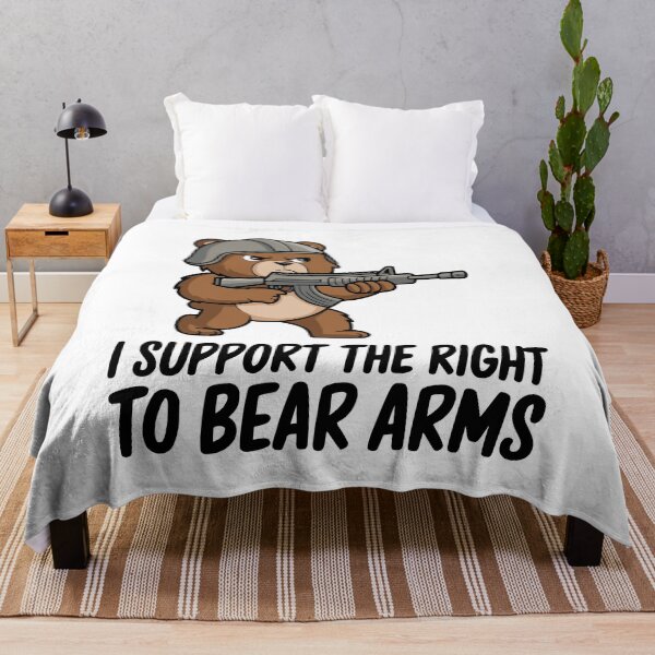 Item preview, I Support The Right To Bear Arms! Funny Bear Puns designed and sold by PMCreative.