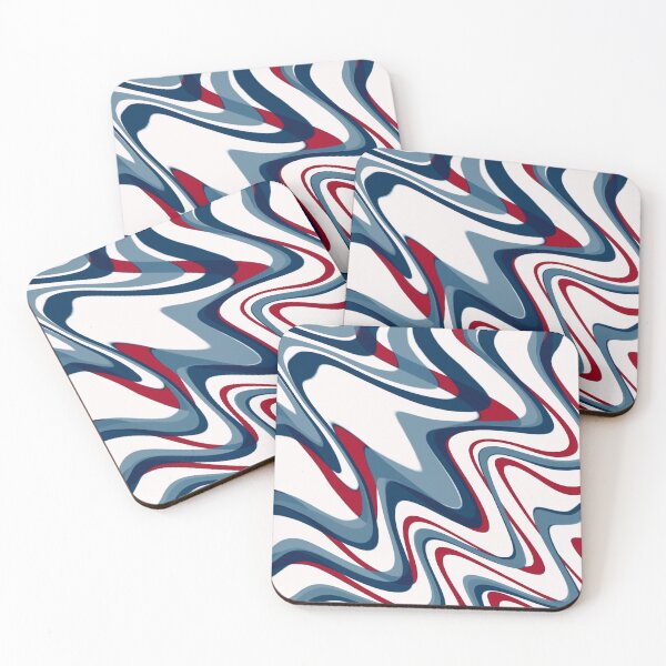 Item preview, Pale Pink & Deep Navy Blue Color Swirl designed and sold by TondoMeander.