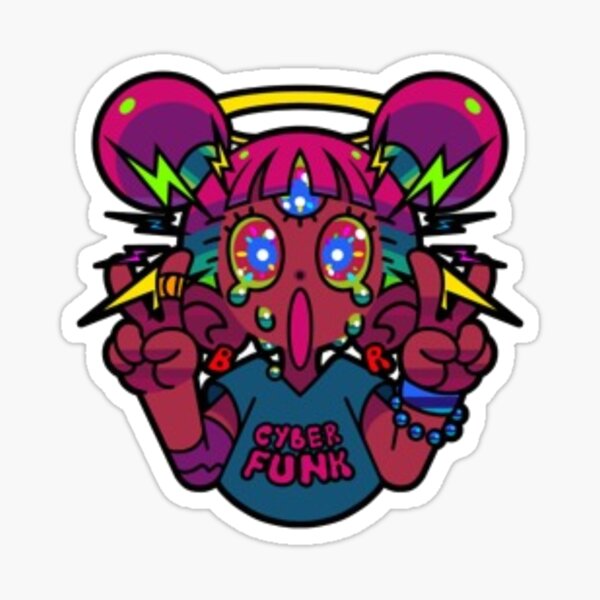 Bomb Rush Cyberfunk street art girl Sticker