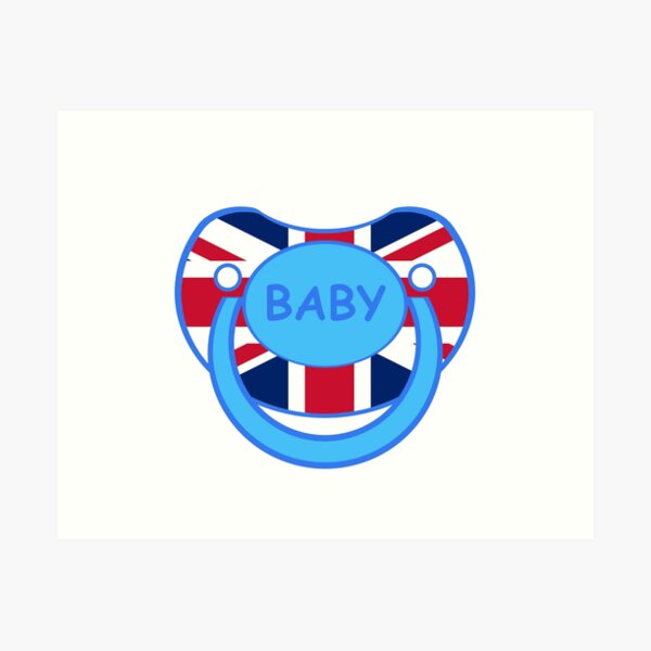 Item preview, Baby agere pacifier blue British Prince designed and sold by mikistudio.