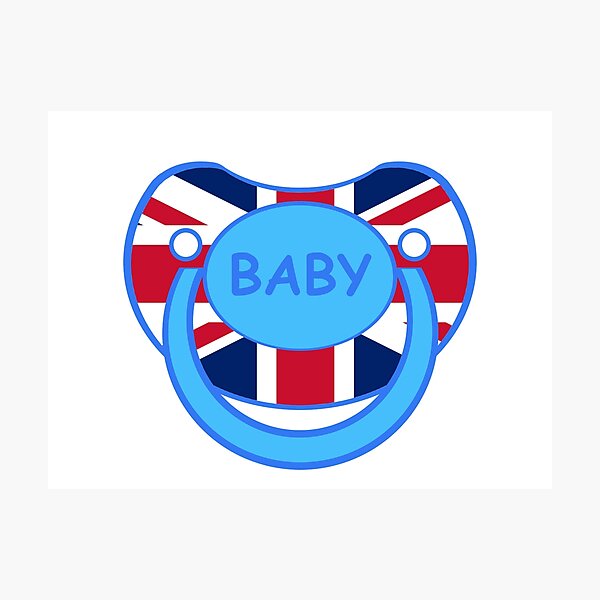 Item preview, Baby agere pacifier blue British Prince designed and sold by mikistudio.