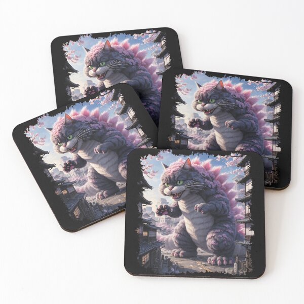 Item preview, Catzilla Cat Art Funny Cat Gifts For Men Women Kid designed and sold by ArtisticPen-art.