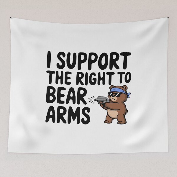 Item preview, I Support The Right To Bear Arms! Funny Gun Pun designed and sold by PMCreative.