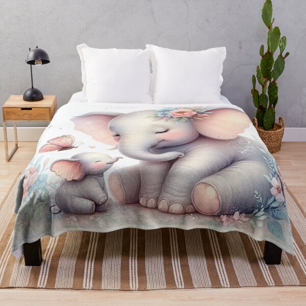 Item preview, Storybook Woodland Babies Elephant And Baby designed and sold by J-CCreations.