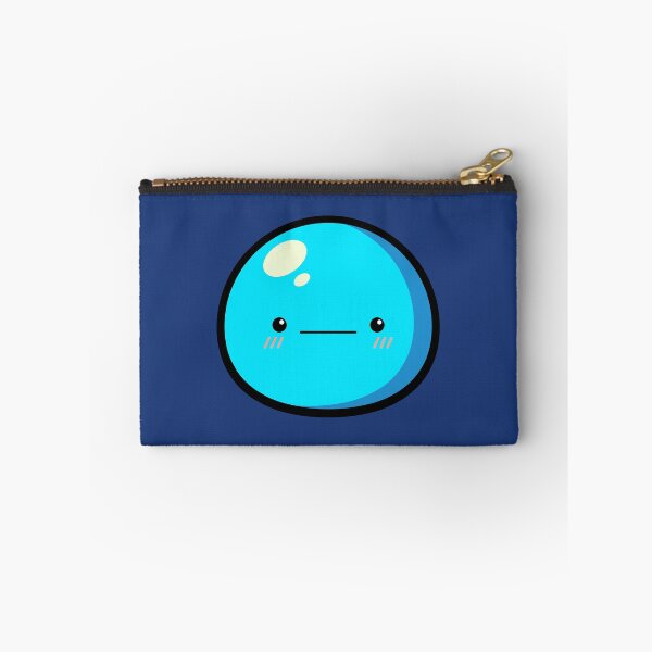 Item preview, Cute Kawaii Blue Slime Face Illustration designed and sold by Kubala Designs.