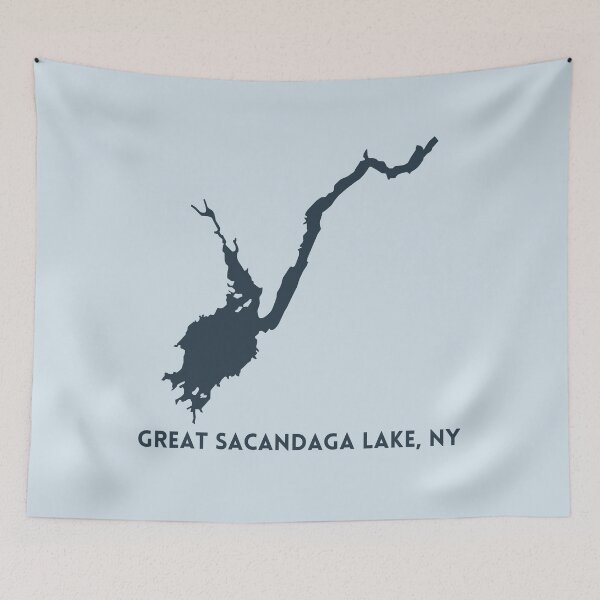 Item preview, The Great Sacandaga Lake Outline designed and sold by gwilsonupstate.