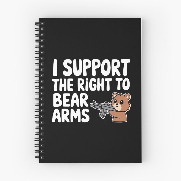 Item preview, I Support The Right To Bear Arms! Cute Bear Gun Pun designed and sold by PMCreative.