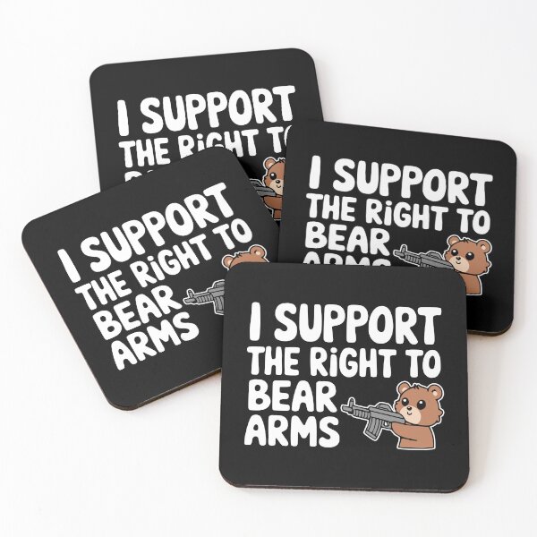 Item preview, I Support The Right To Bear Arms! Cute Bear Gun Pun designed and sold by PMCreative.