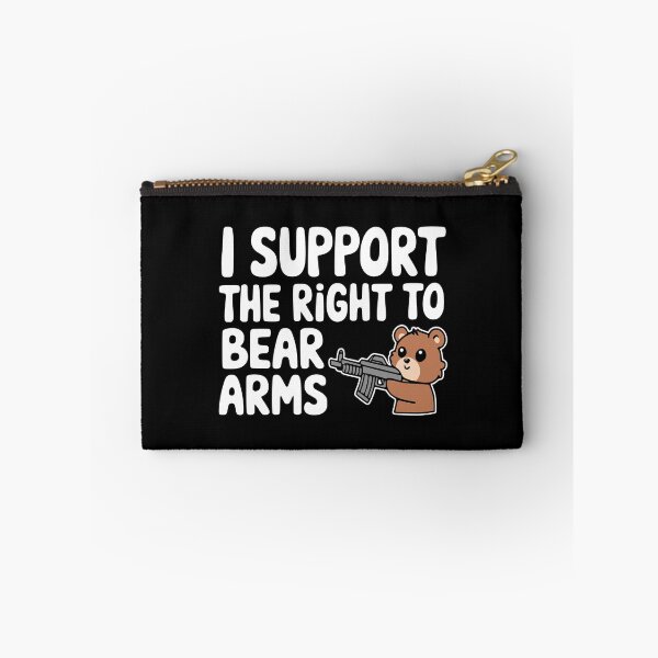 Item preview, I Support The Right To Bear Arms! Cute Bear Gun Pun designed and sold by PMCreative.