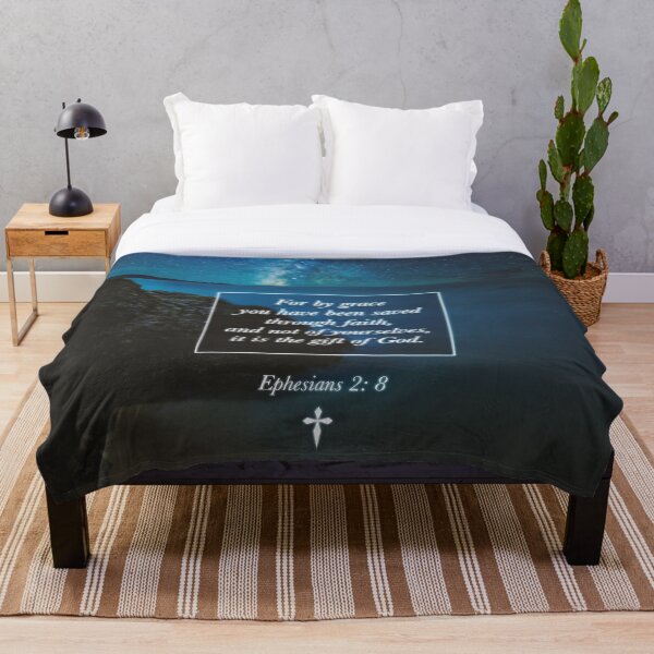 Item preview, By Grace You Are Saved Through Faith Christian Bible Verse Nature Landscape designed and sold by Jordan Christopher.