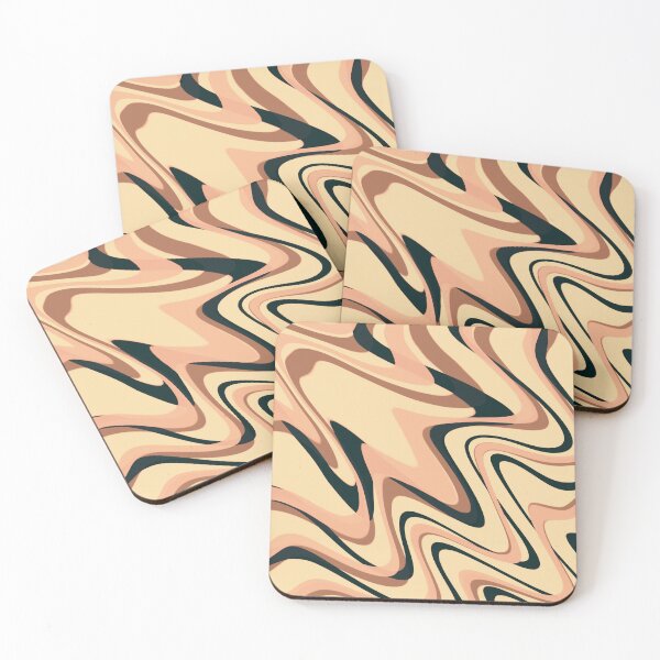 Item preview, Peach & Charleston Green Fall Color Swirl designed and sold by TondoMeander.