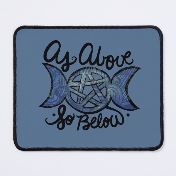 Item preview, As Above So Below Pagan Triple Moon designed and sold by FrictionMaxxing.