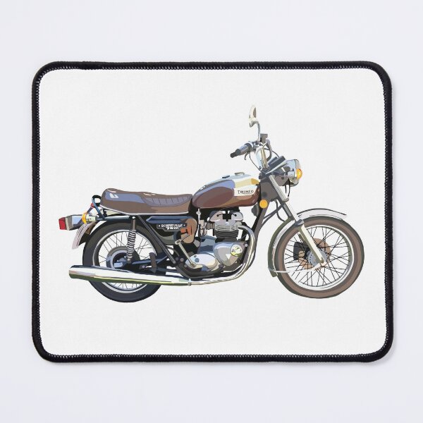 Item preview, Old Brown and Gold Motorcycle designed and sold by kate owens designs.