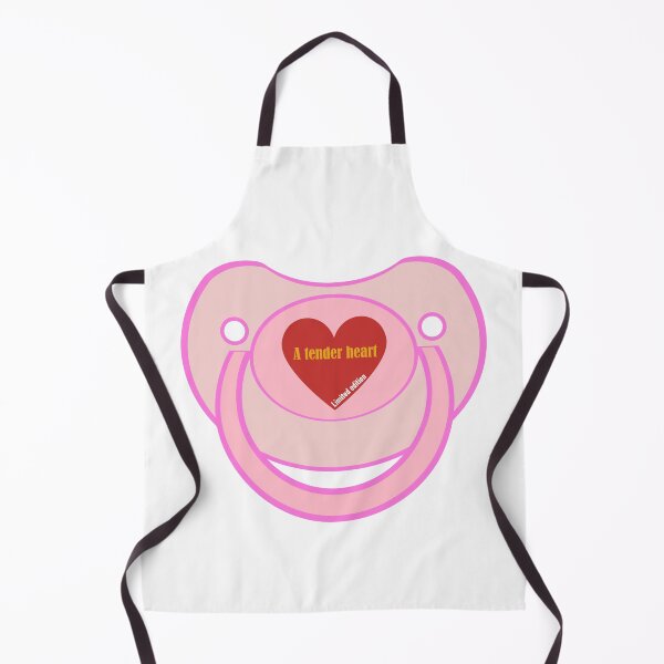 Item preview, Baby agere pacifier pink a tender heart designed and sold by mikistudio.