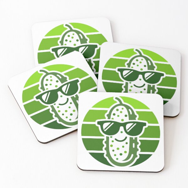 Item preview, Retro Cool Pickle. Smiling Pickle.  designed and sold by Krmdesign.