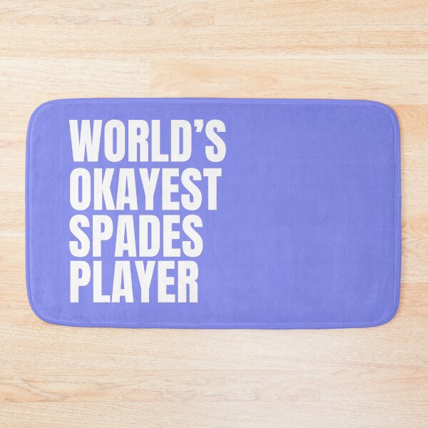 Item preview, World's Okayest Spades Player - White designed and sold by Cutsandsparks.