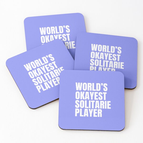 Item preview, World's Okayest Solitaire Player - White designed and sold by Cutsandsparks.