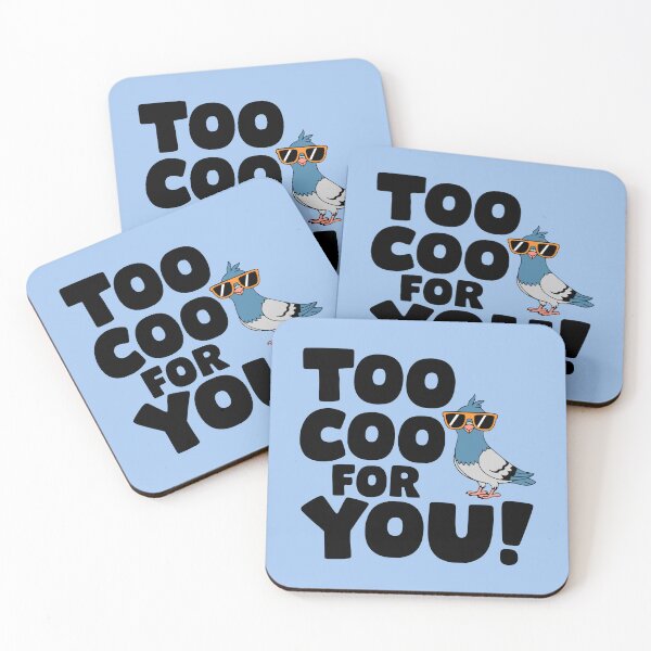 Item preview, Too Coo For You! Cute Pigeon Puns designed and sold by PMCreative.