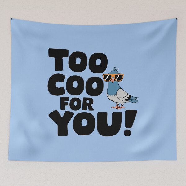 Item preview, Too Coo For You! Cute Pigeon Puns designed and sold by PMCreative.