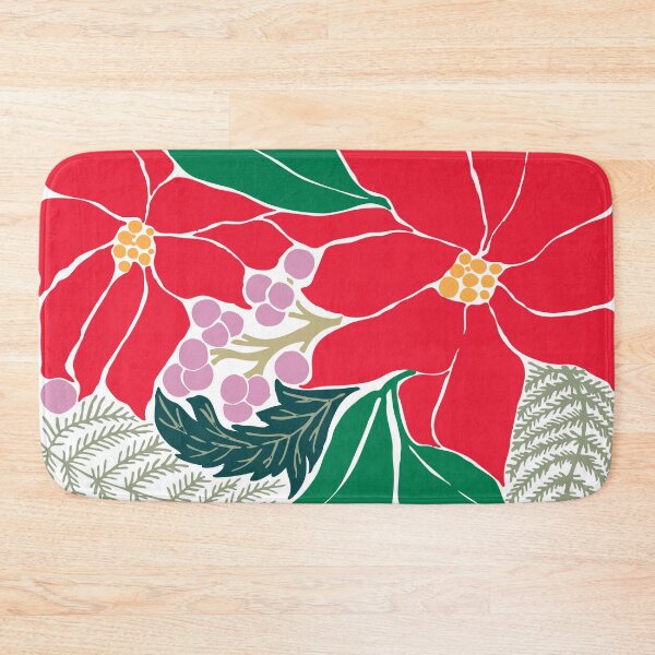 Item preview, Modern Christmas Florals designed and sold by papierquarell.