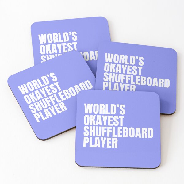 Item preview, World's Okayest Shuffleboard Player - White designed and sold by Cutsandsparks.