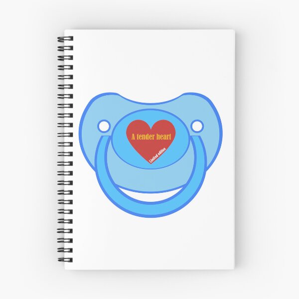 Item preview, Baby agere pacifier blue a tender heart designed and sold by mikistudio.