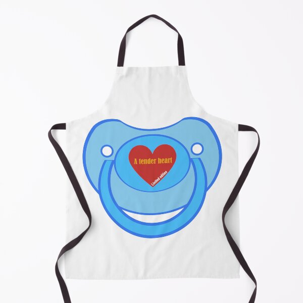 Item preview, Baby agere pacifier blue a tender heart designed and sold by mikistudio.