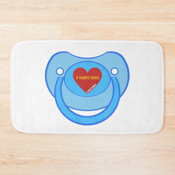 Item preview, Baby agere pacifier blue a tender heart designed and sold by mikistudio.