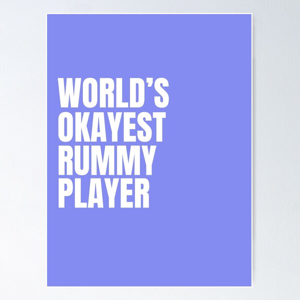 Item preview, World's Okayest Rummy Player - White designed and sold by Cutsandsparks.
