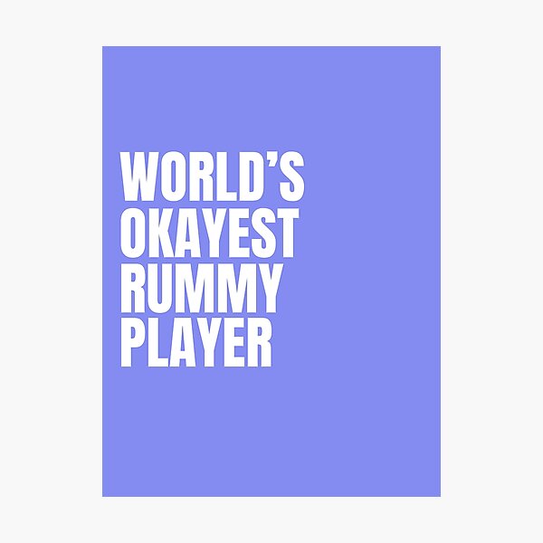 Item preview, World's Okayest Rummy Player - White designed and sold by Cutsandsparks.
