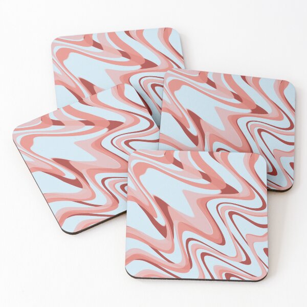 Item preview, Soft Blue-Gray & Dusty Rose Color Swirl designed and sold by TondoMeander.