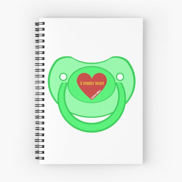 Item preview, Baby agere pacifier green a tender heart designed and sold by mikistudio.