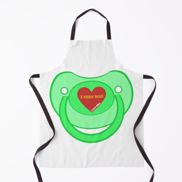 Item preview, Baby agere pacifier green a tender heart designed and sold by mikistudio.