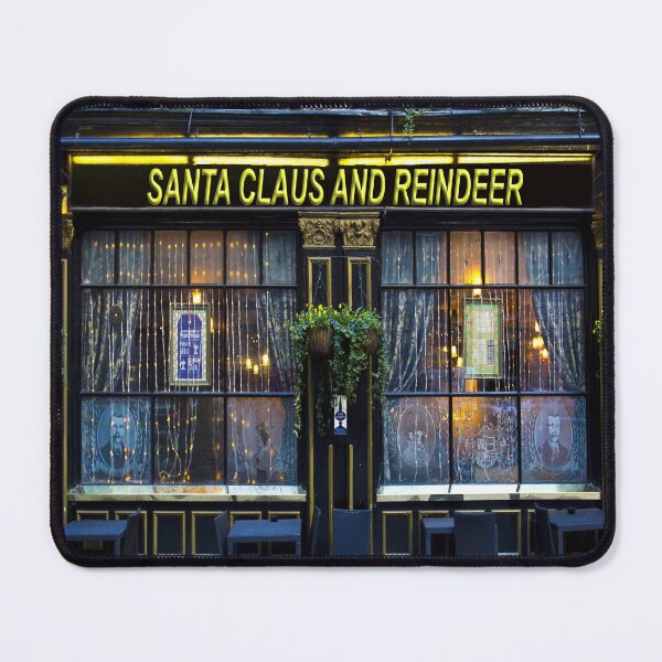 Item preview, Santa Claus And Reindeer Pub designed and sold by Londonimages.